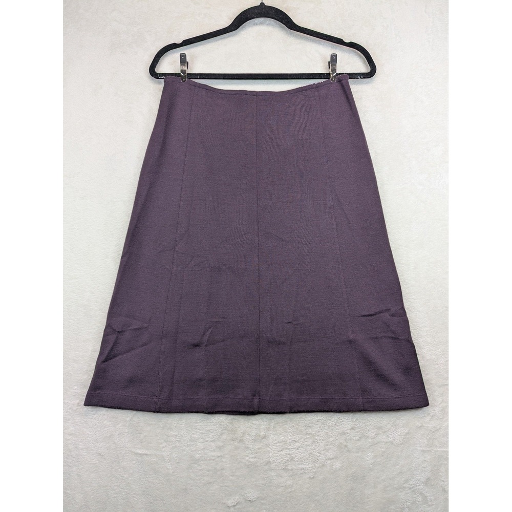 Missoni Skirt Womens 8 IT 44 Purple Wool Blend A Line Midi Made Italy Designer